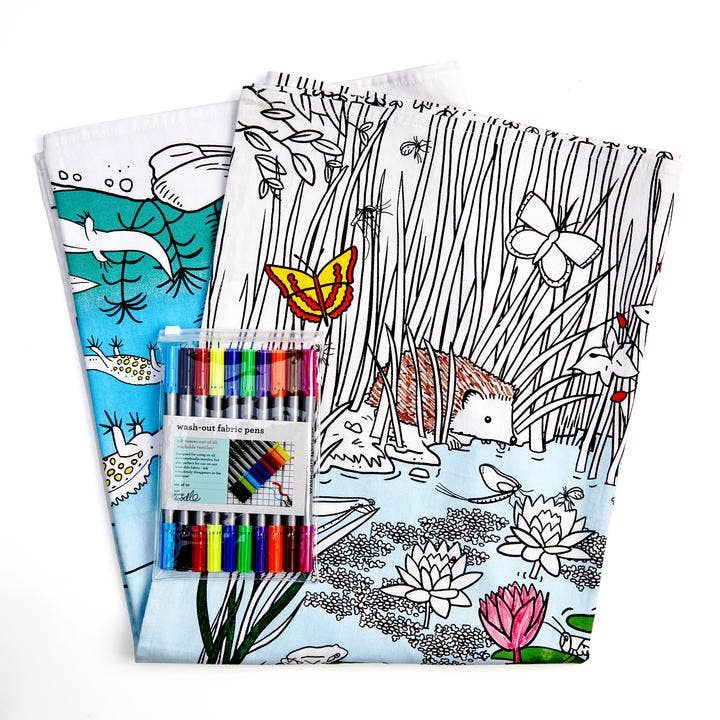 Coloring Play Tablecloth - Nature & Wildlife