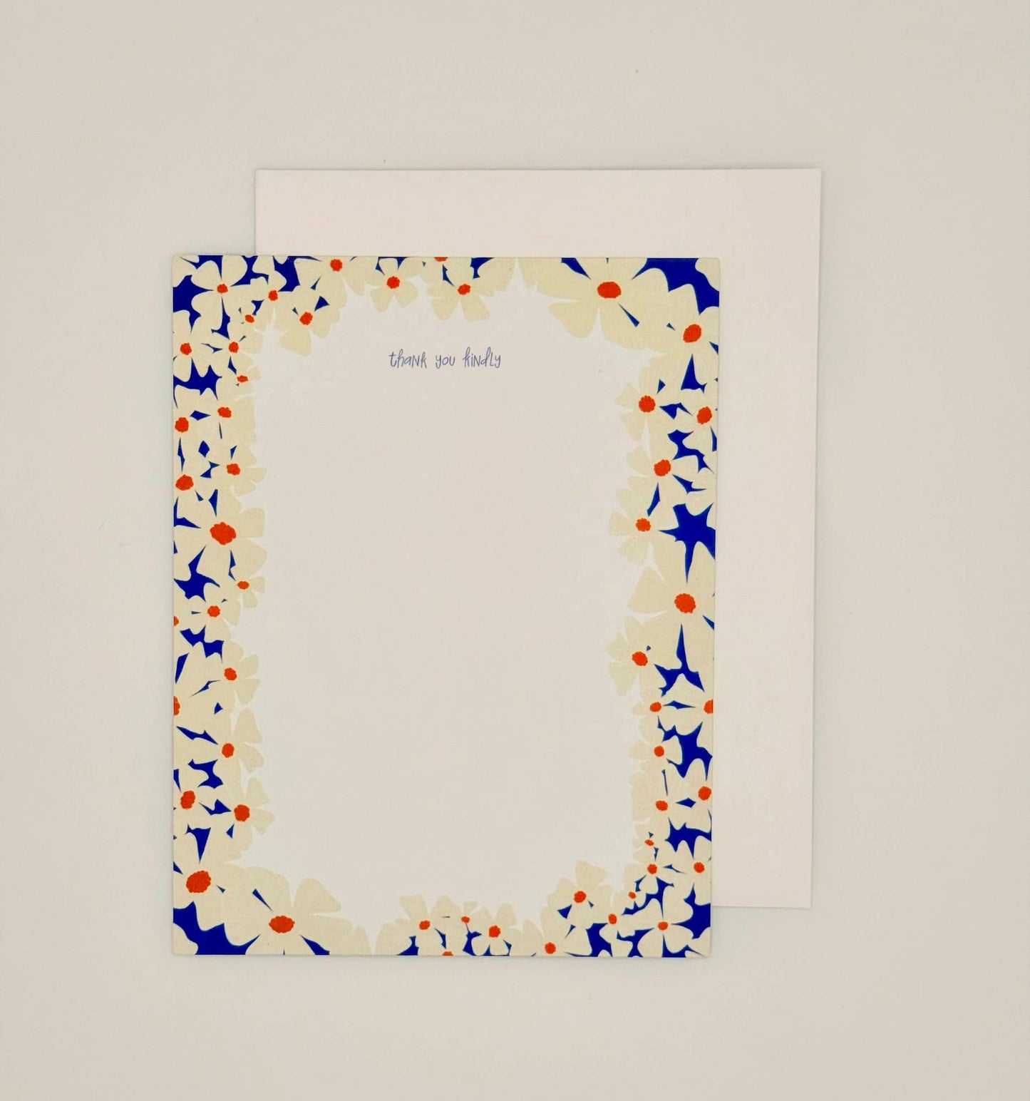 Thank You Kindly Floral Notecard Set | Set of 10 A2 Cards