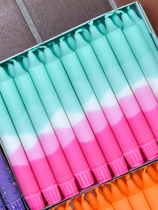 Taper candle- Summer Party / Strawberry Matcha Latte