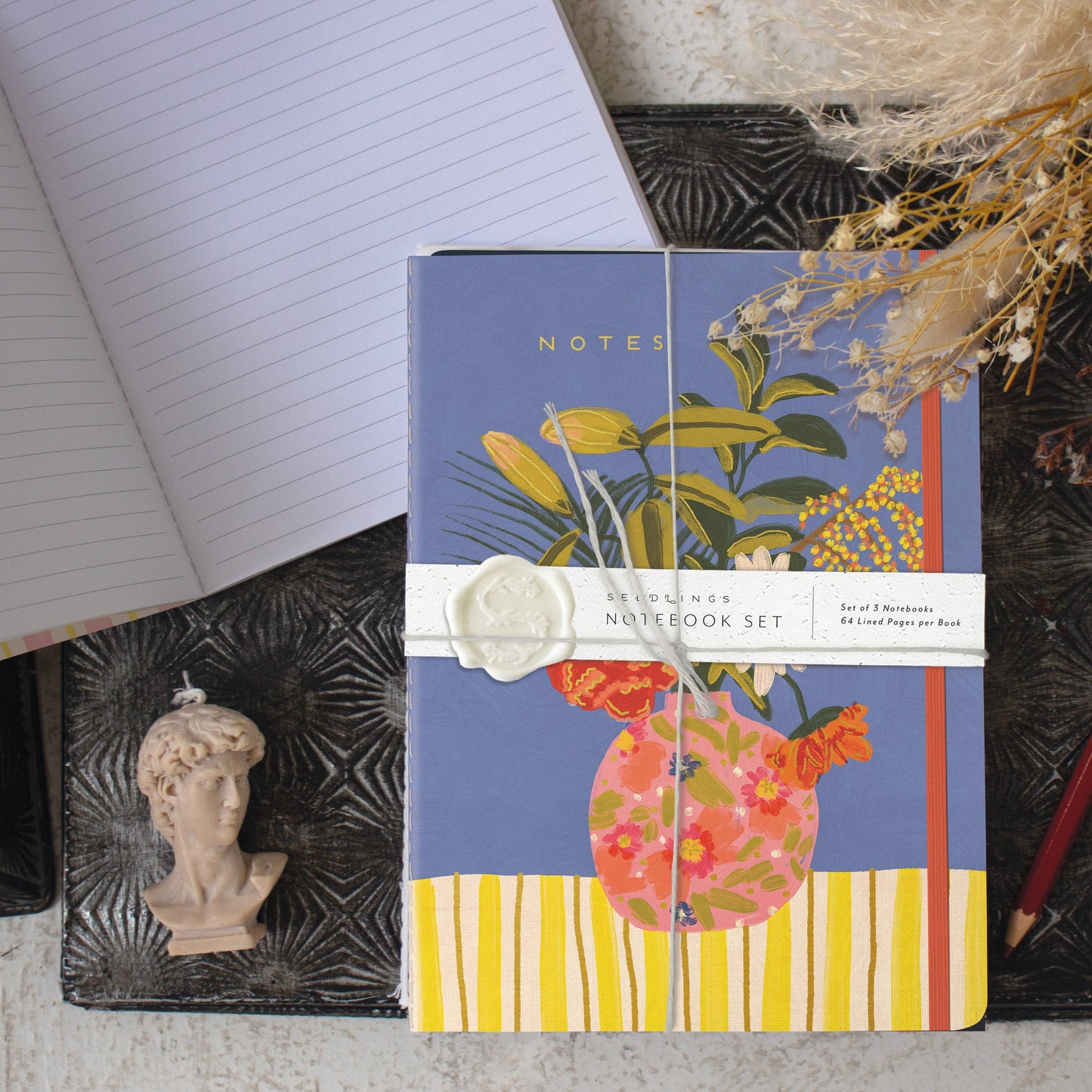 Lazy Daisy Sewn Trio Notebook Set