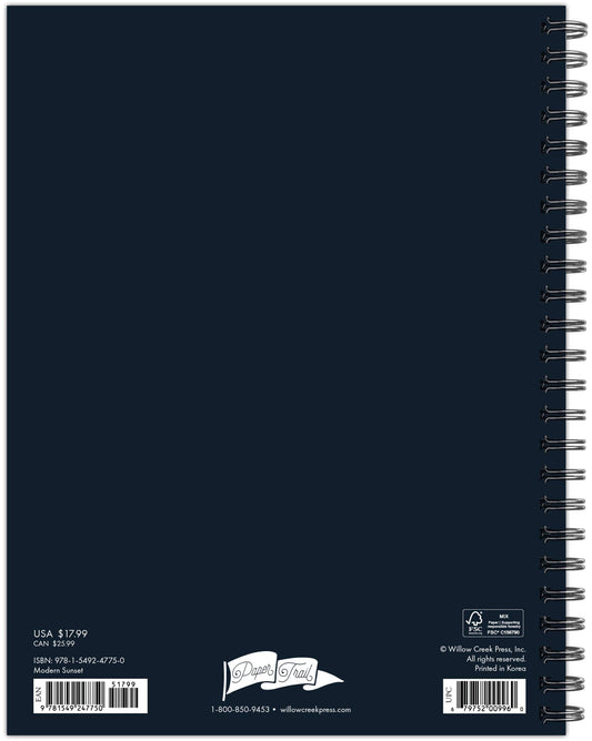 Modern Sunset Academic July 2024 - June 2026 Softcover Planner