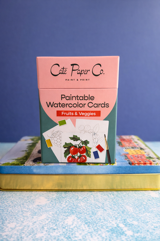 Watercolor Practice Cards - Flower Watercolor Kit