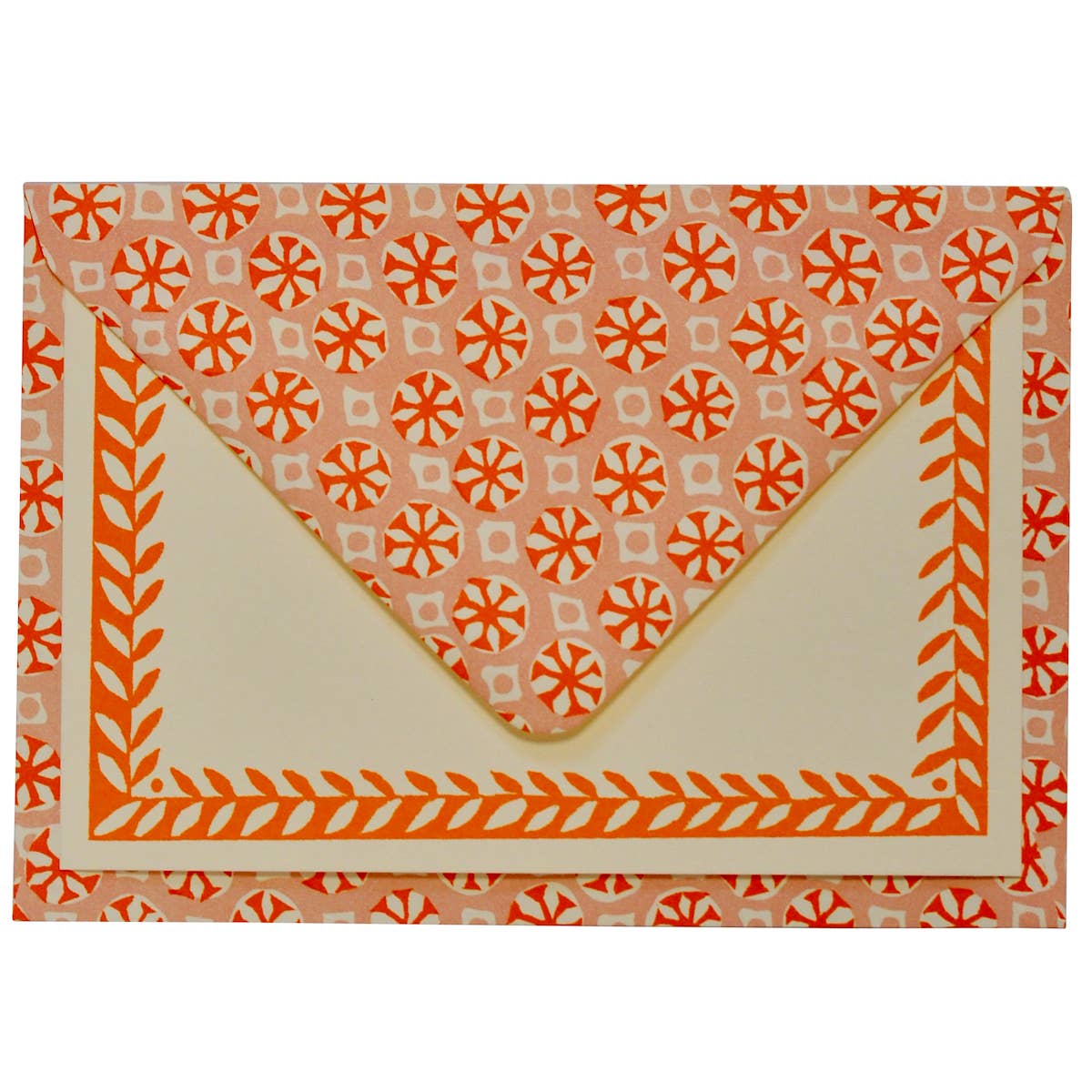 Set of Notecards and Envelopes Sea Urchin Neon