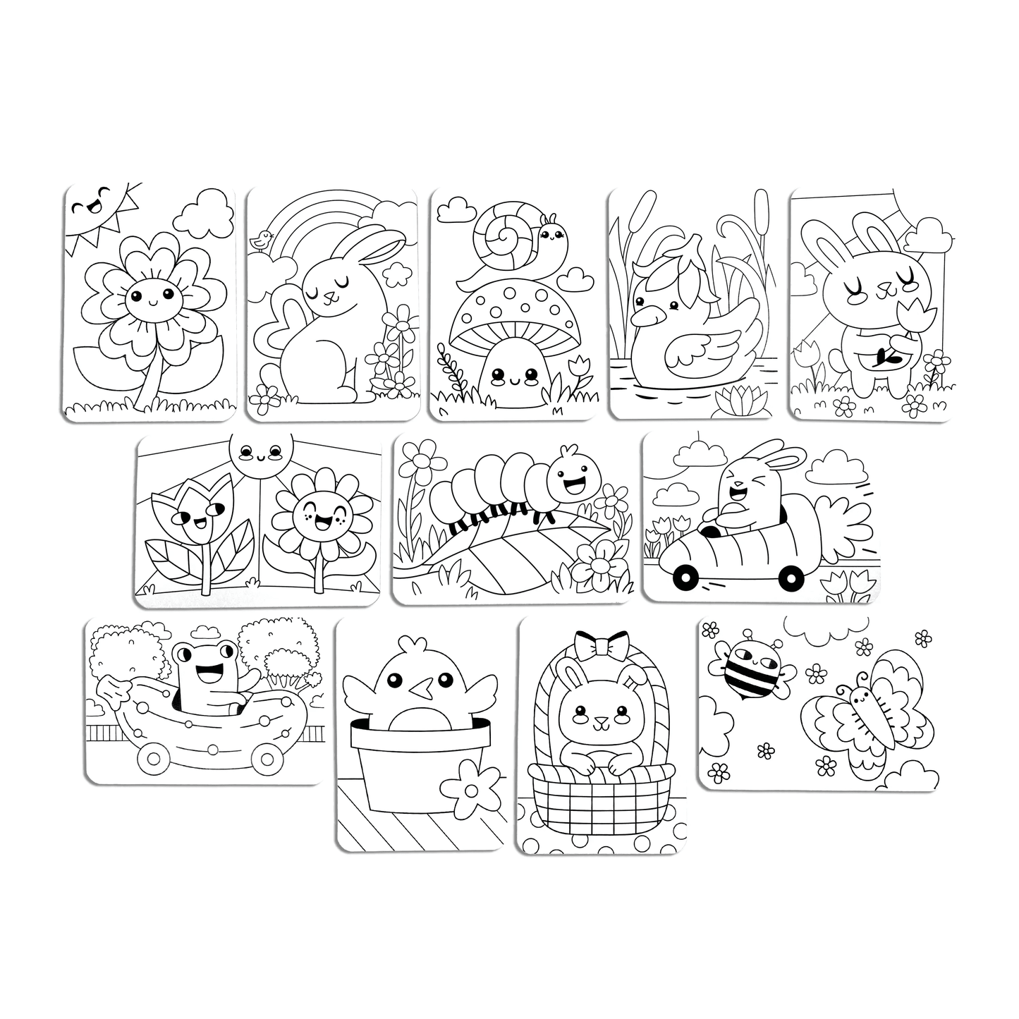 Undercover Art: Hidden Pattern Coloring Activity - Garden Pa