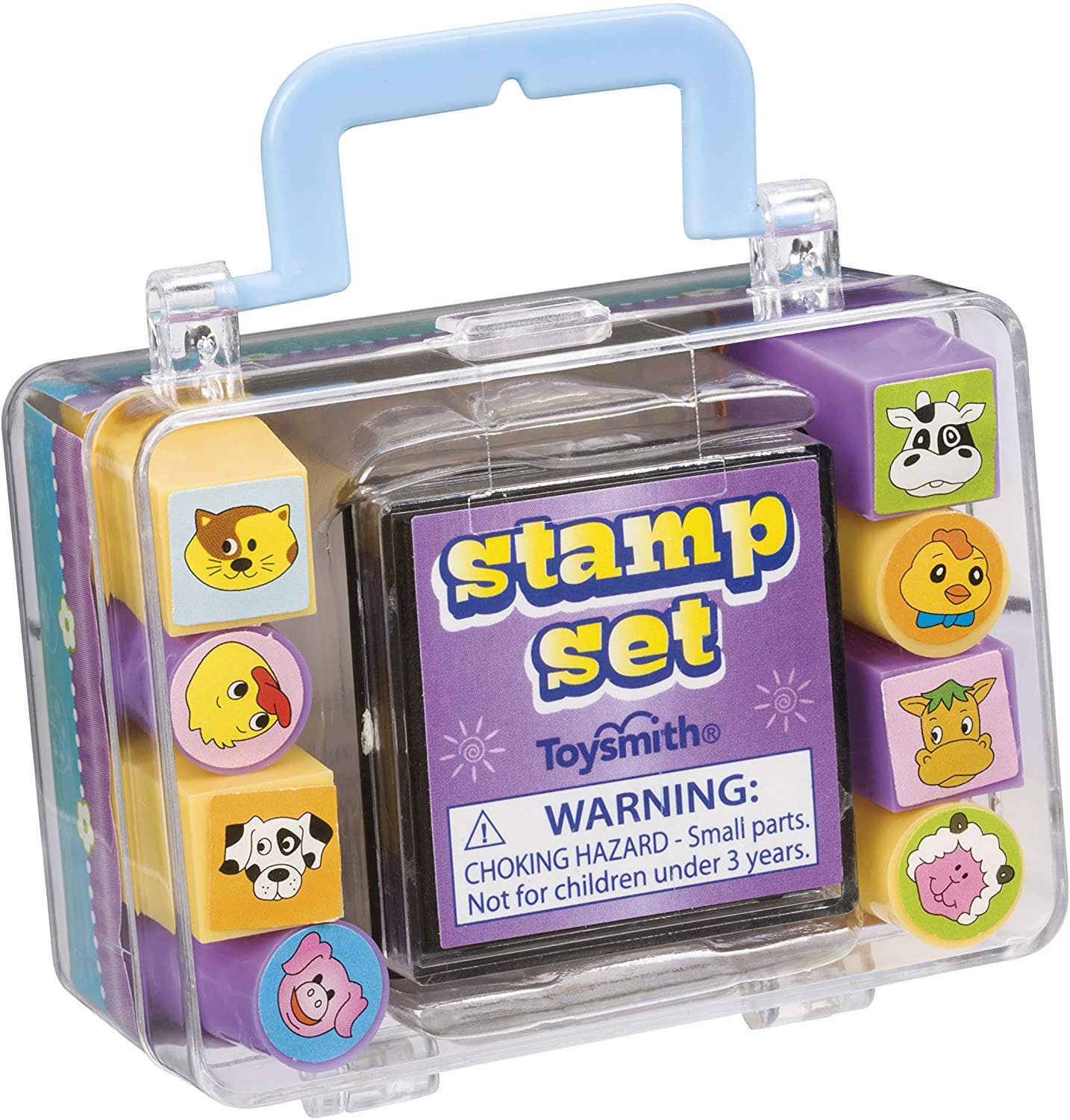 Mini Stamp Sets with Case, 8 stamps, Art Kit, Ink, Decorate