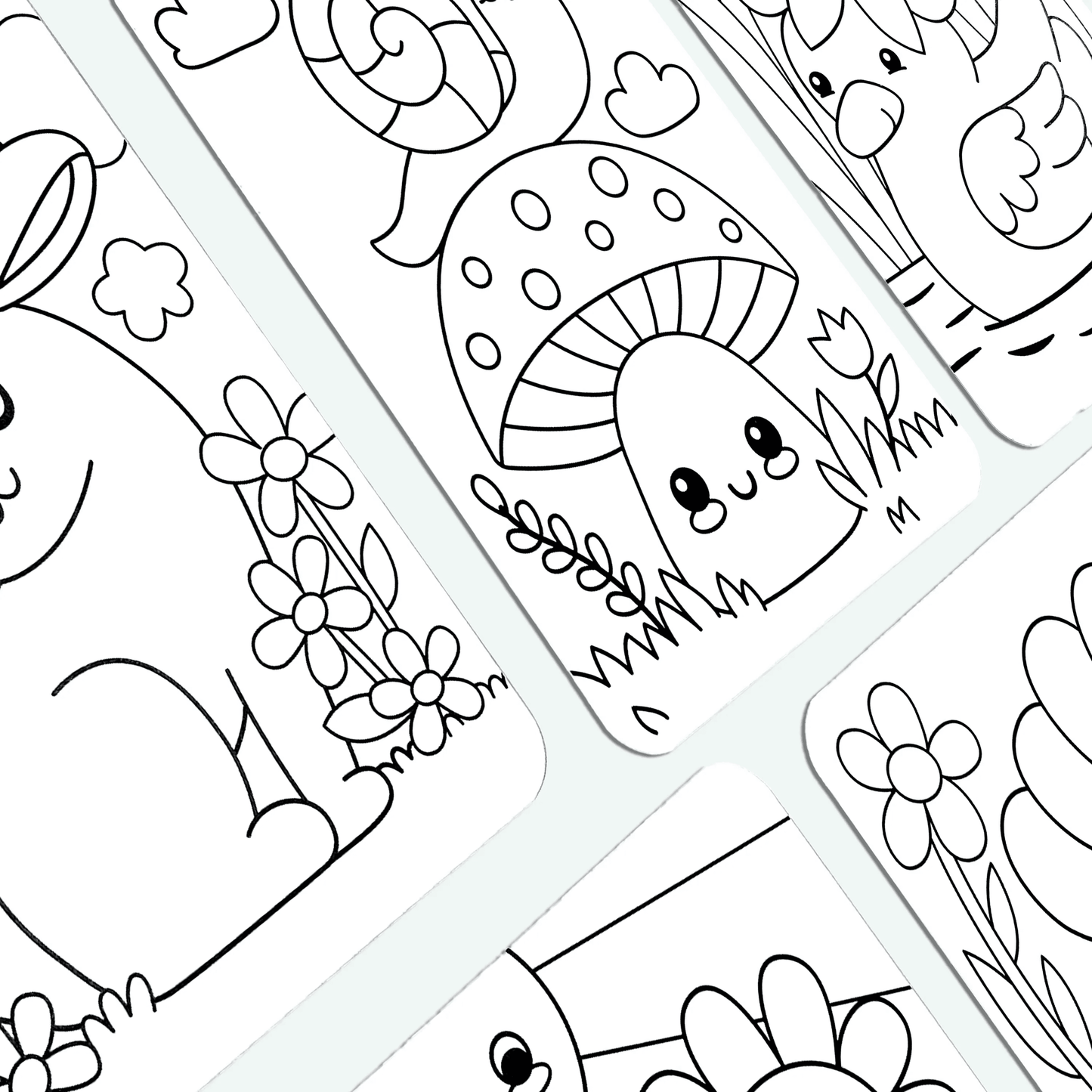 Undercover Art: Hidden Pattern Coloring Activity - Garden Pa