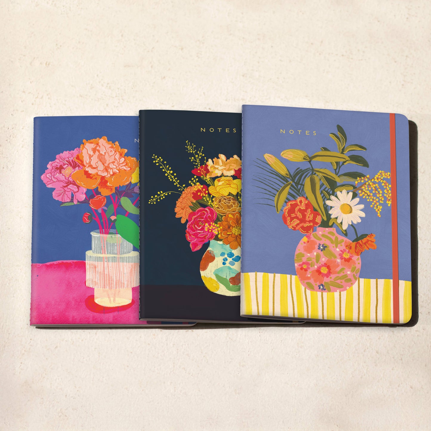 Lazy Daisy Sewn Trio Notebook Set