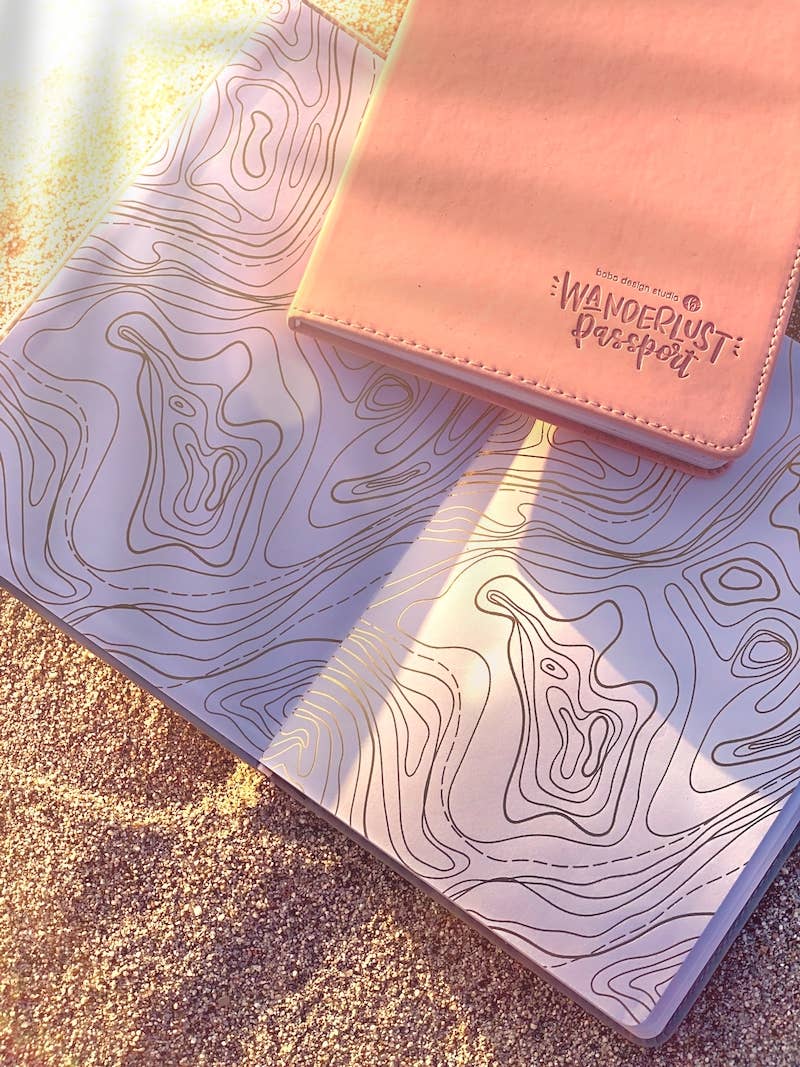 Wanderlust Passport - Travel Journal: Navy Blue