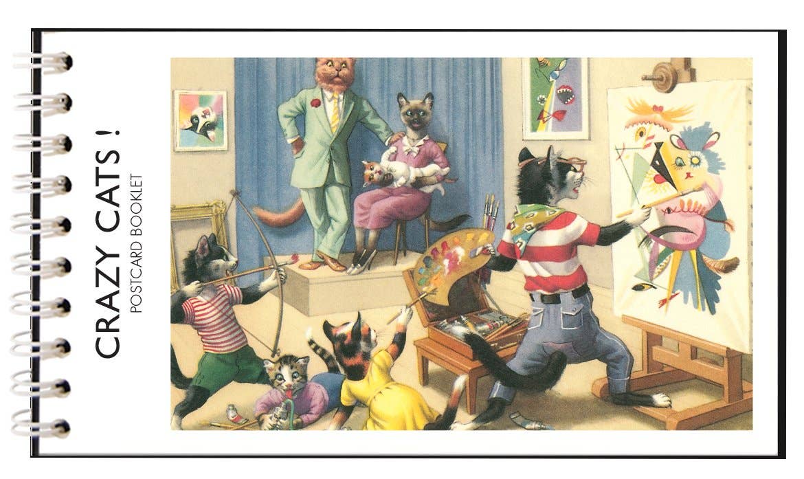 CRAZY CATS ! Postcard Booklet