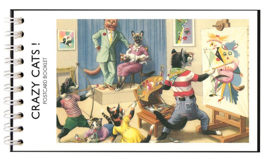 CRAZY CATS ! Postcard Booklet