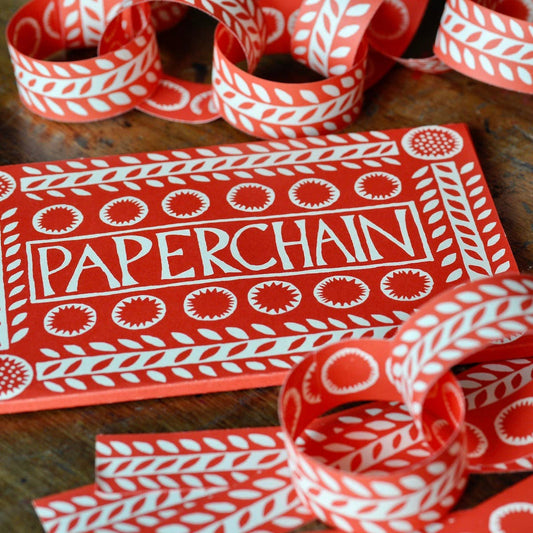 Red & White Paper Chain