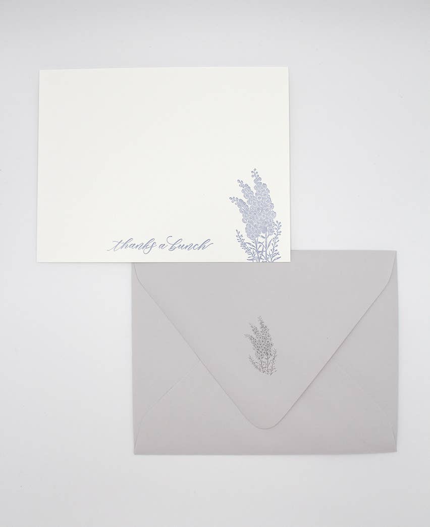 Thanks a Bunch Flat Card Pack - Letterpress