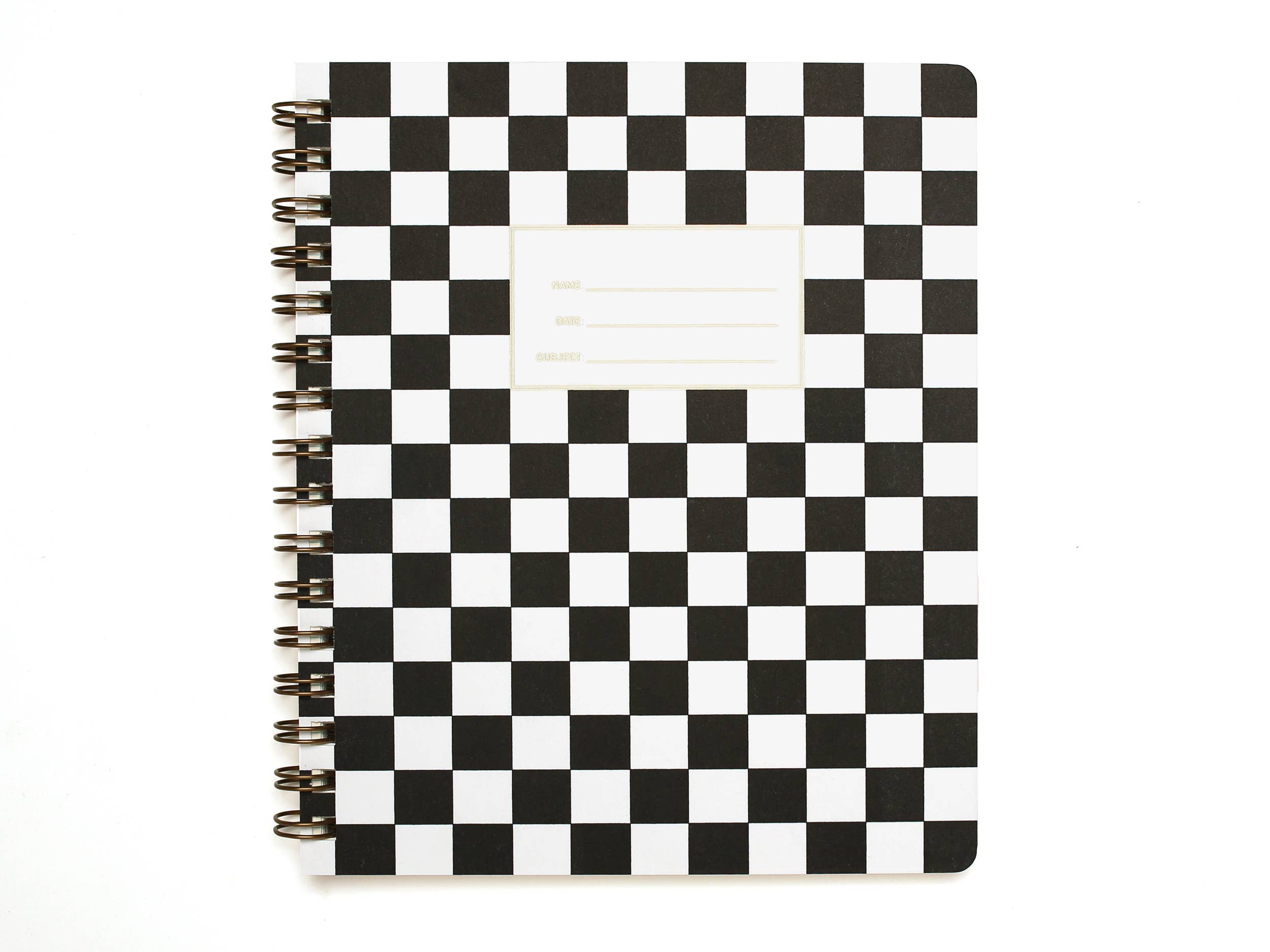 Checker Black Standard Notebook – The Paper Canopy