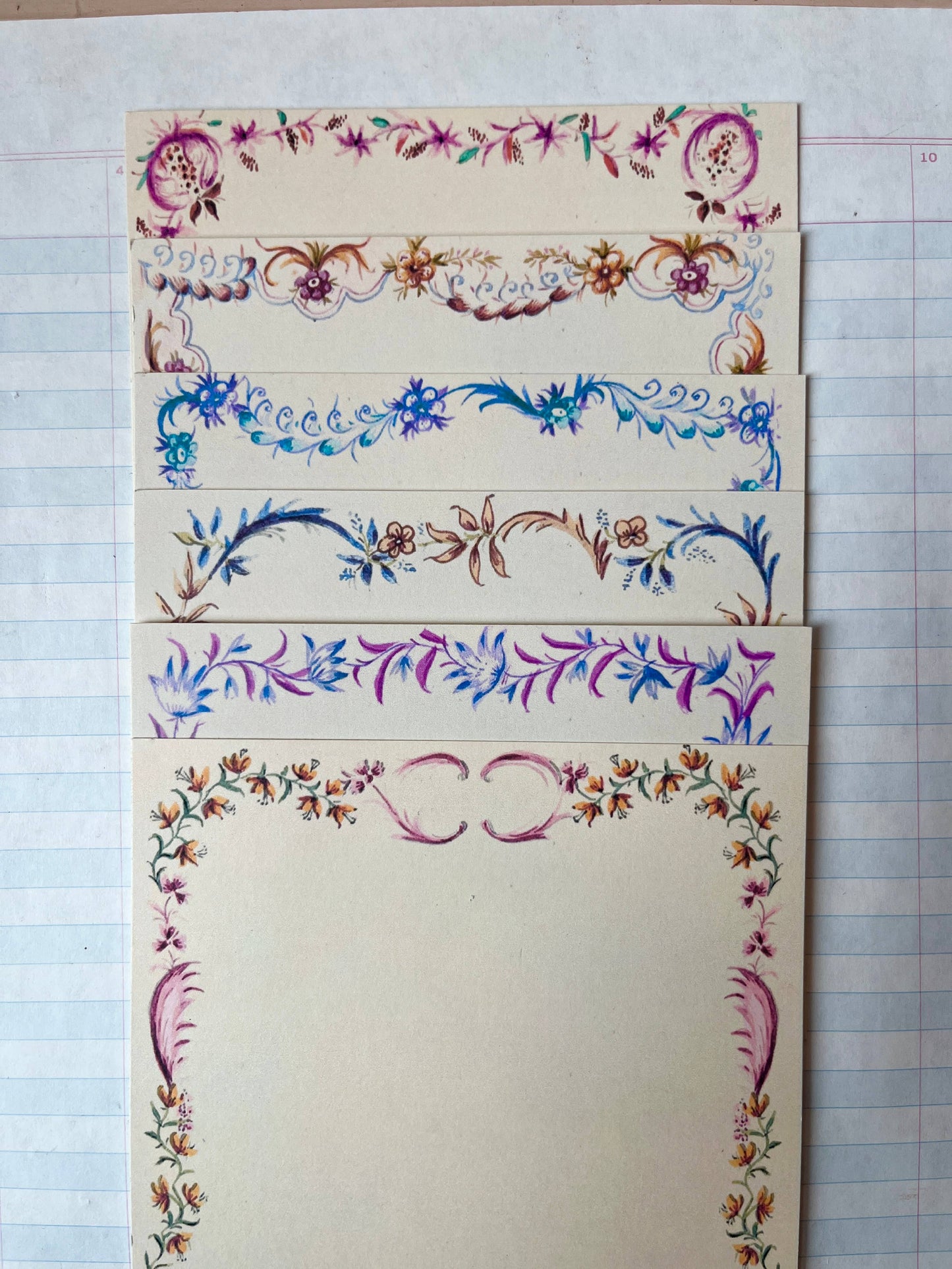 French Menu Stationery Set II: 5
