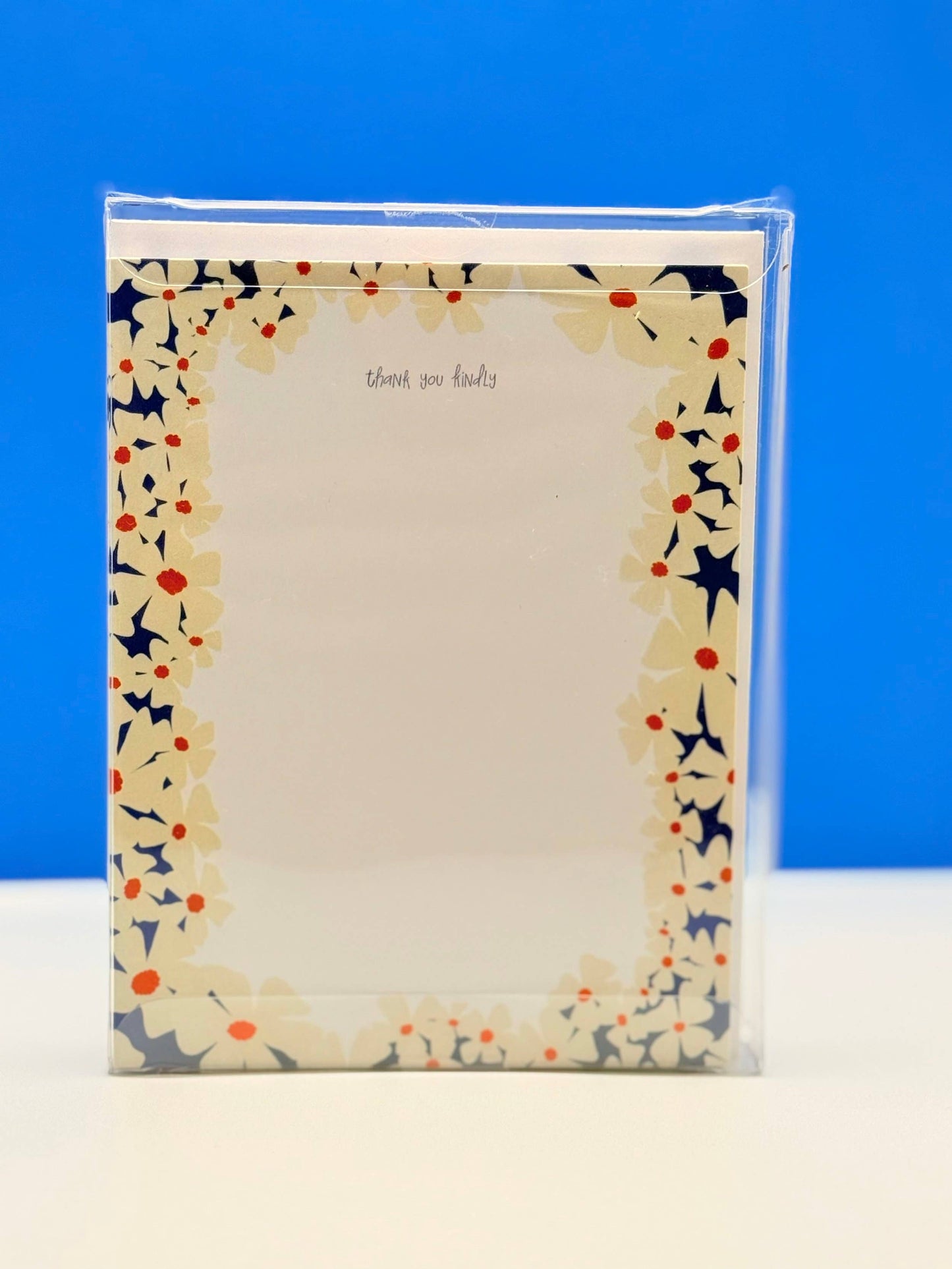 Thank You Kindly Floral Notecard Set | Set of 10 A2 Cards