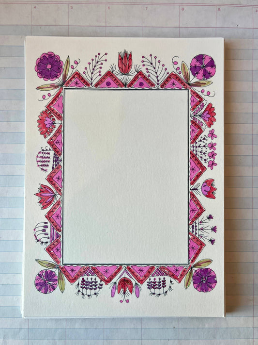 Colorful Folk Frame