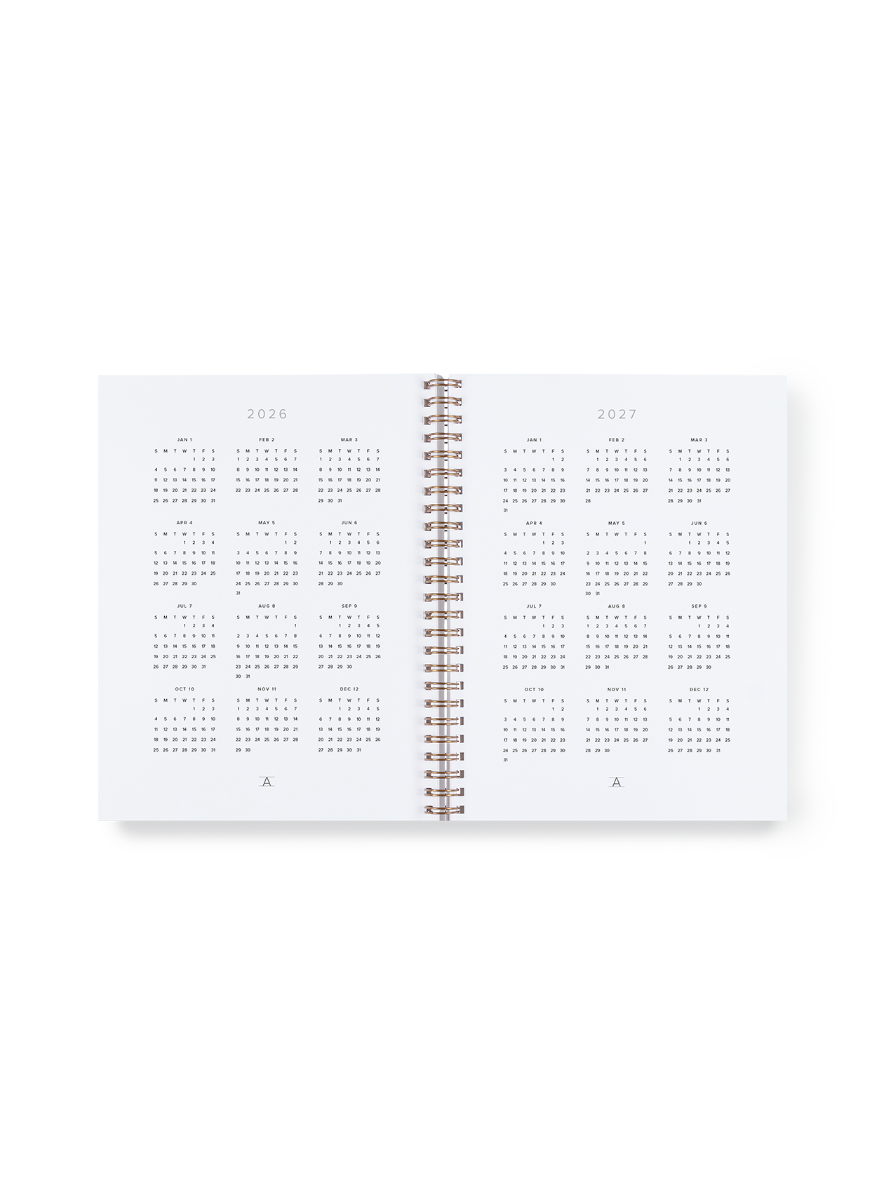 2026 Compact Task Planner: Charcoal Gray / None
