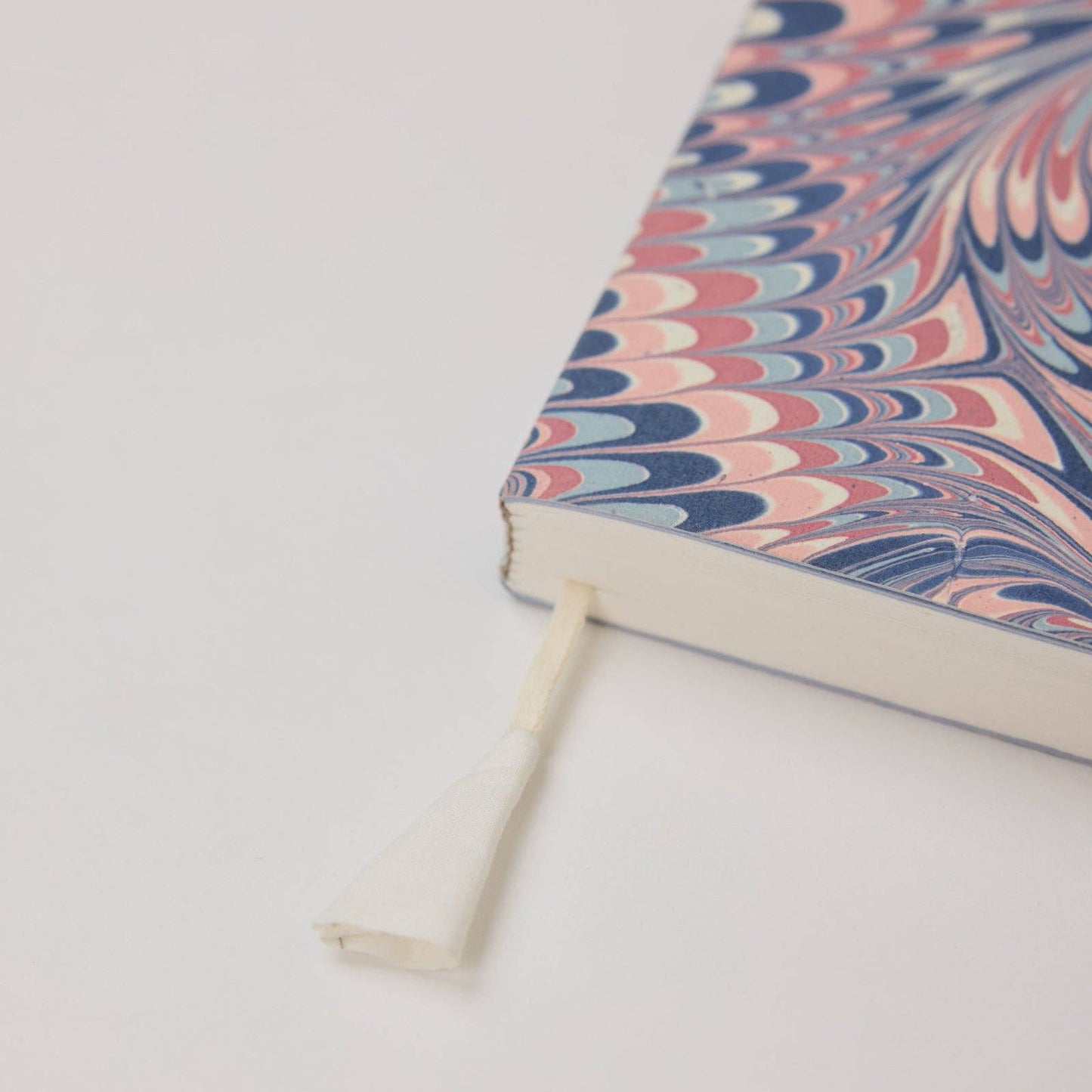Hand Marbled Ruled Notebook (A5) - Twisted Scallops Hydrangea
