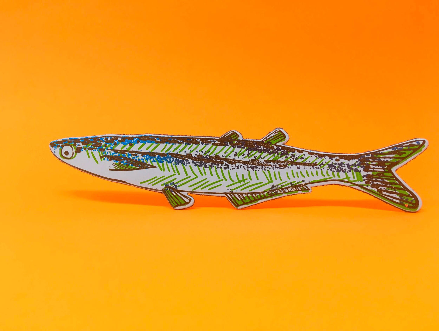 Fish "Any Fin is Possible" Bookmark: Dark Red