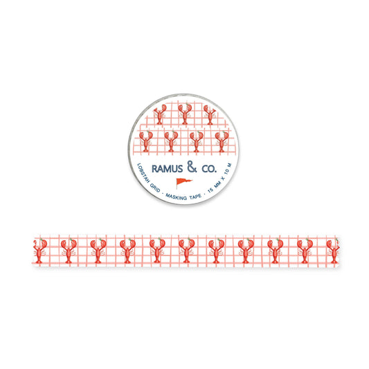 Lobster Grid Masking Tape