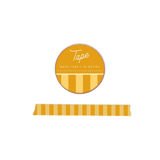 Yellow Striped Washi Tape