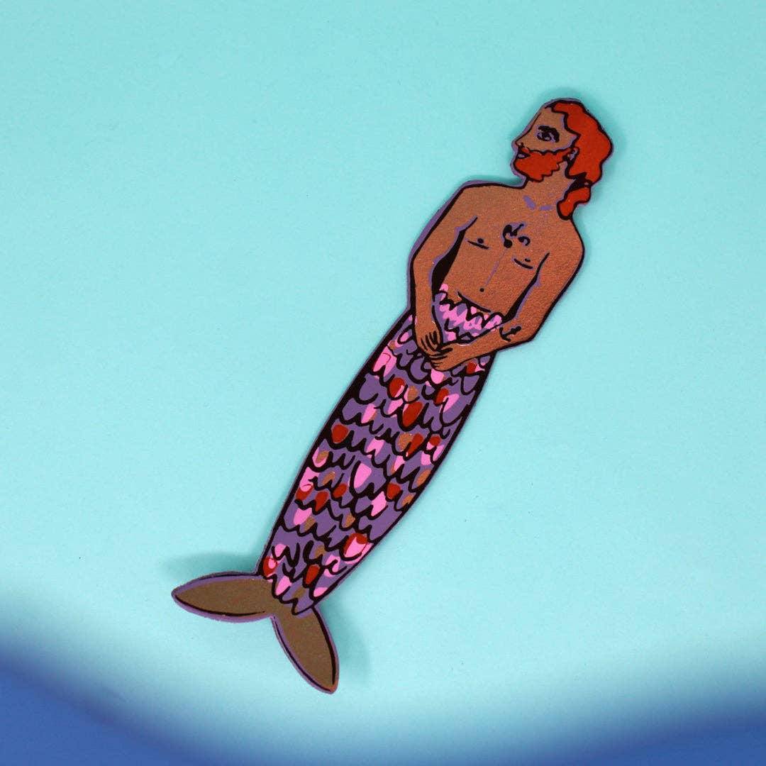 Mer-Man Bookmark: Yellow