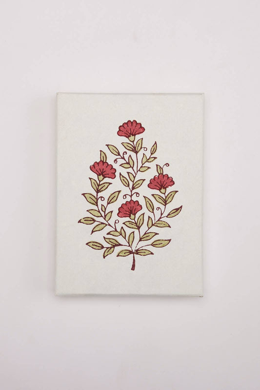 Boxed Artisan Notecard Set - Malika Scarlet