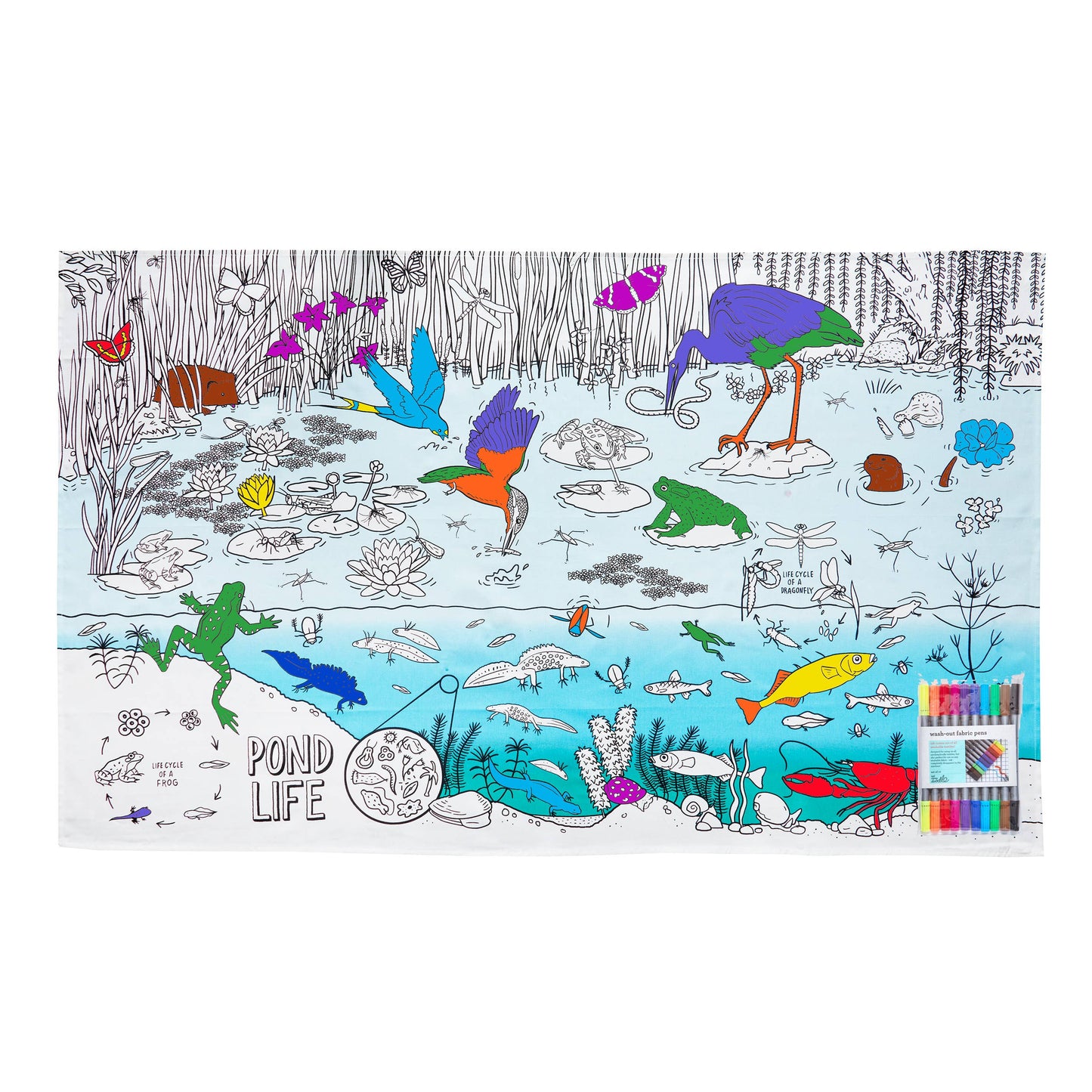 Coloring Play Tablecloth - Nature & Wildlife