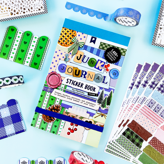 Winter Whimsy Junk Journal Sticker Book