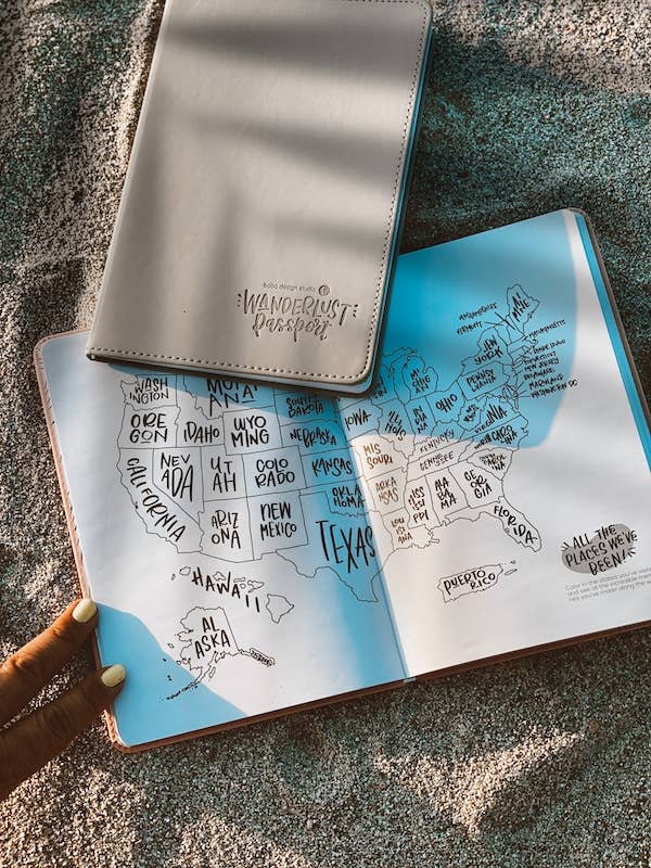 Wanderlust Passport - Travel Journal: Forest Green