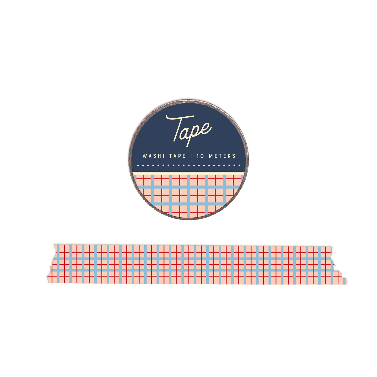 Plaid Washi Tape: Sunset Pink