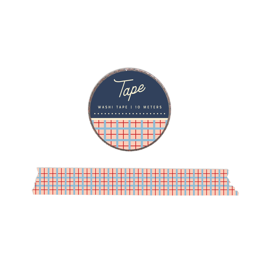 Plaid Washi Tape: Sunset Pink