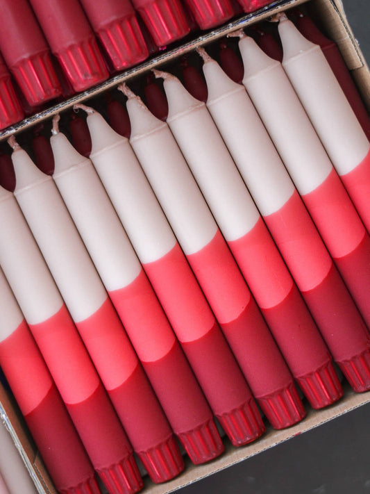 Taper candles- Autumn vibes / Beige / Fuchsia Pink /Burgundy