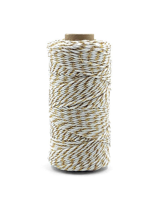 2MM Gold & White Baker's Twine