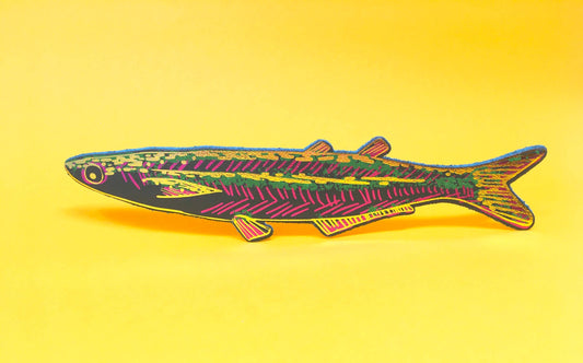 Fish "Any Fin is Possible" Bookmark: Dark Green