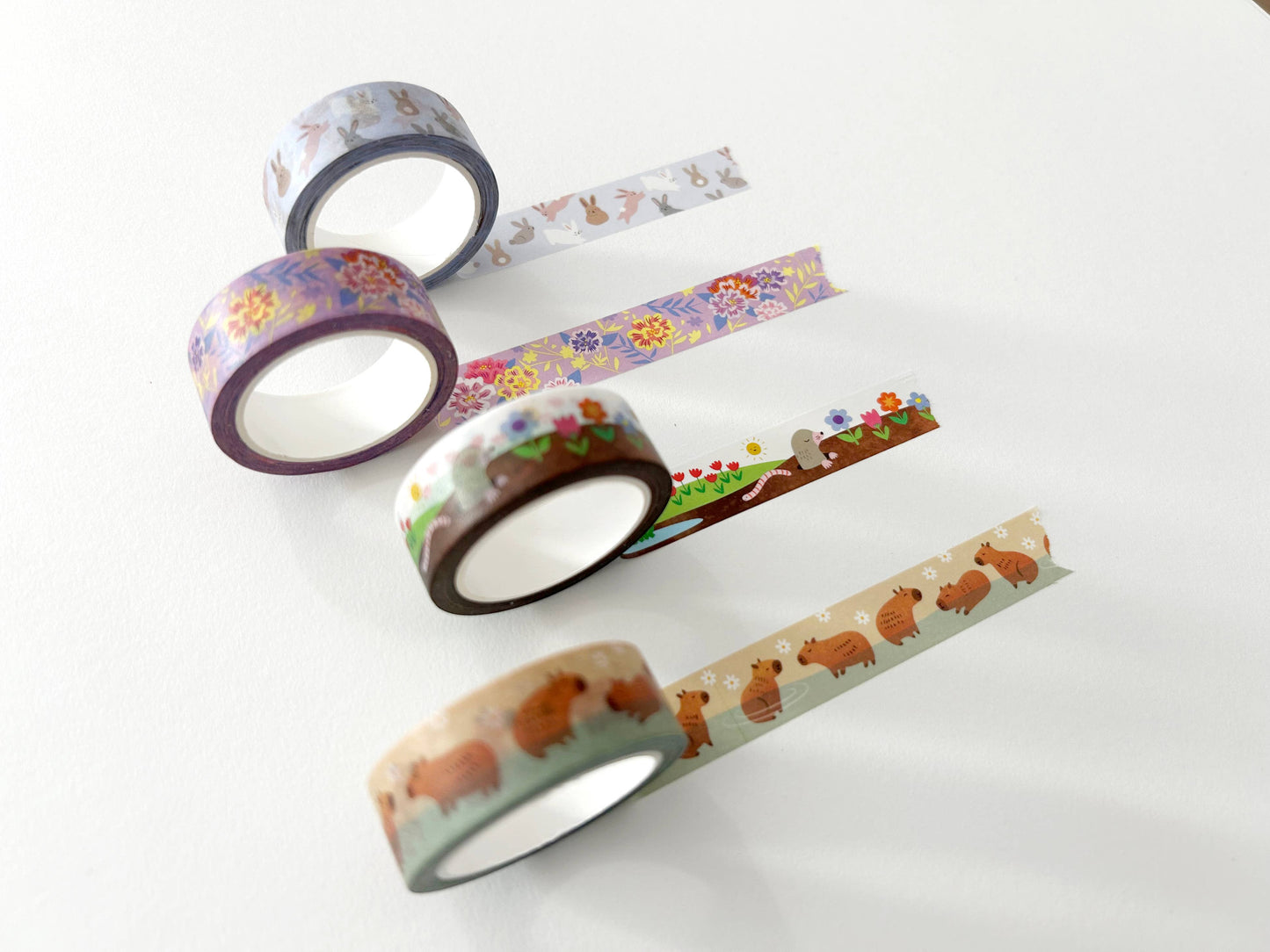 Capybaras Washi Tape