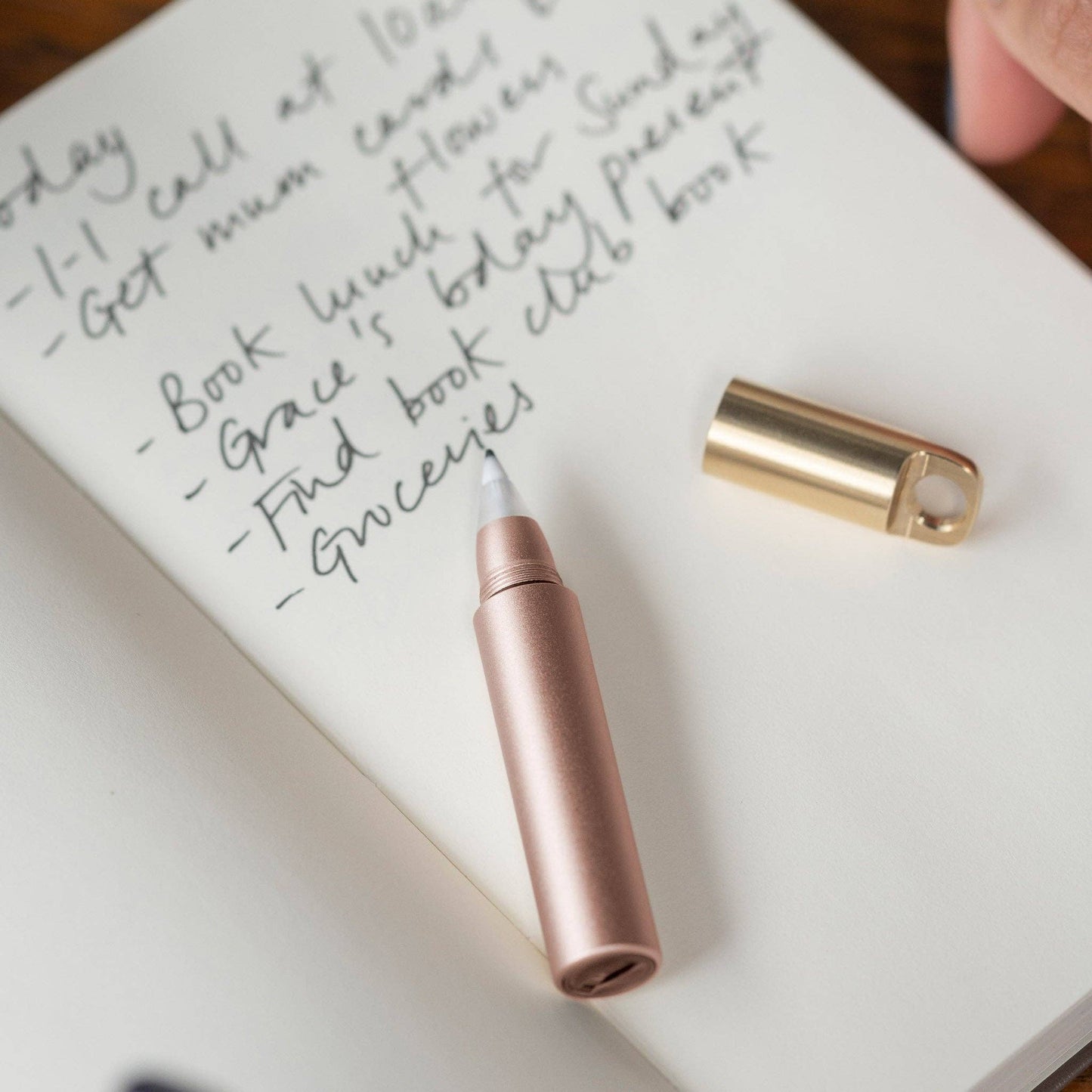 The Field Mouse – refillable travel pen: Brass
