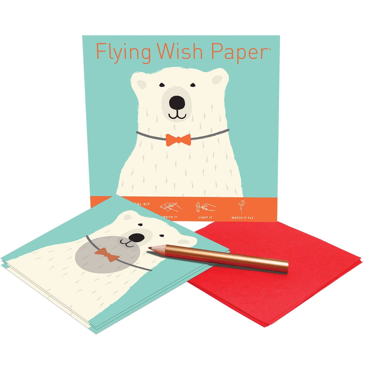 Polar Bear Mini Flying Wish Paper