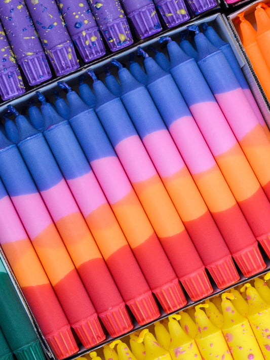 Taper candle- Summer Party / Sunrise Glow