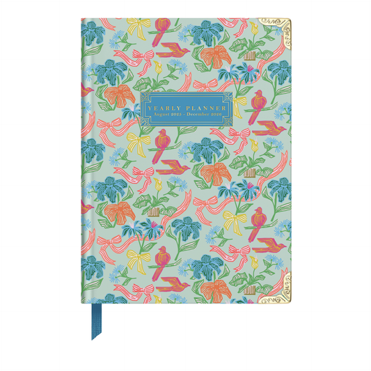 2026 Birds and Bows 17-Month Medium Bound Planner