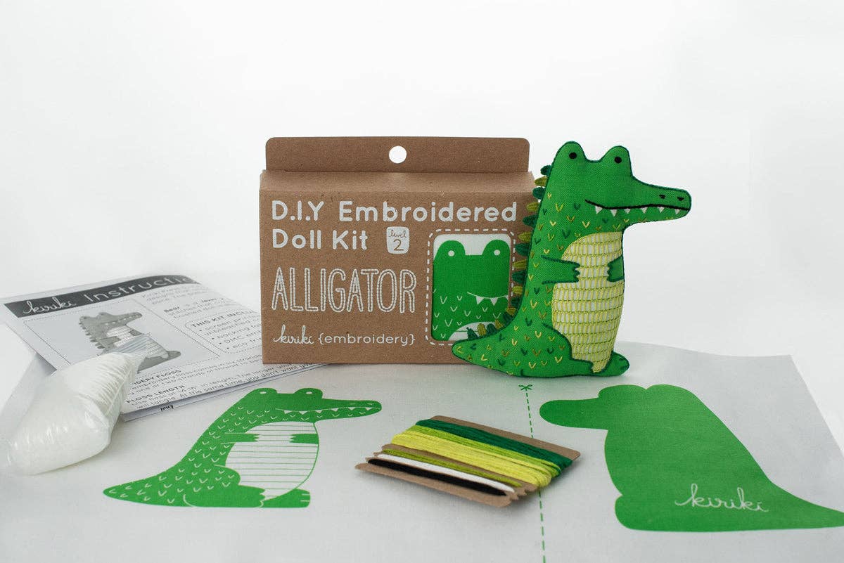 Alligator - Embroidery Kit