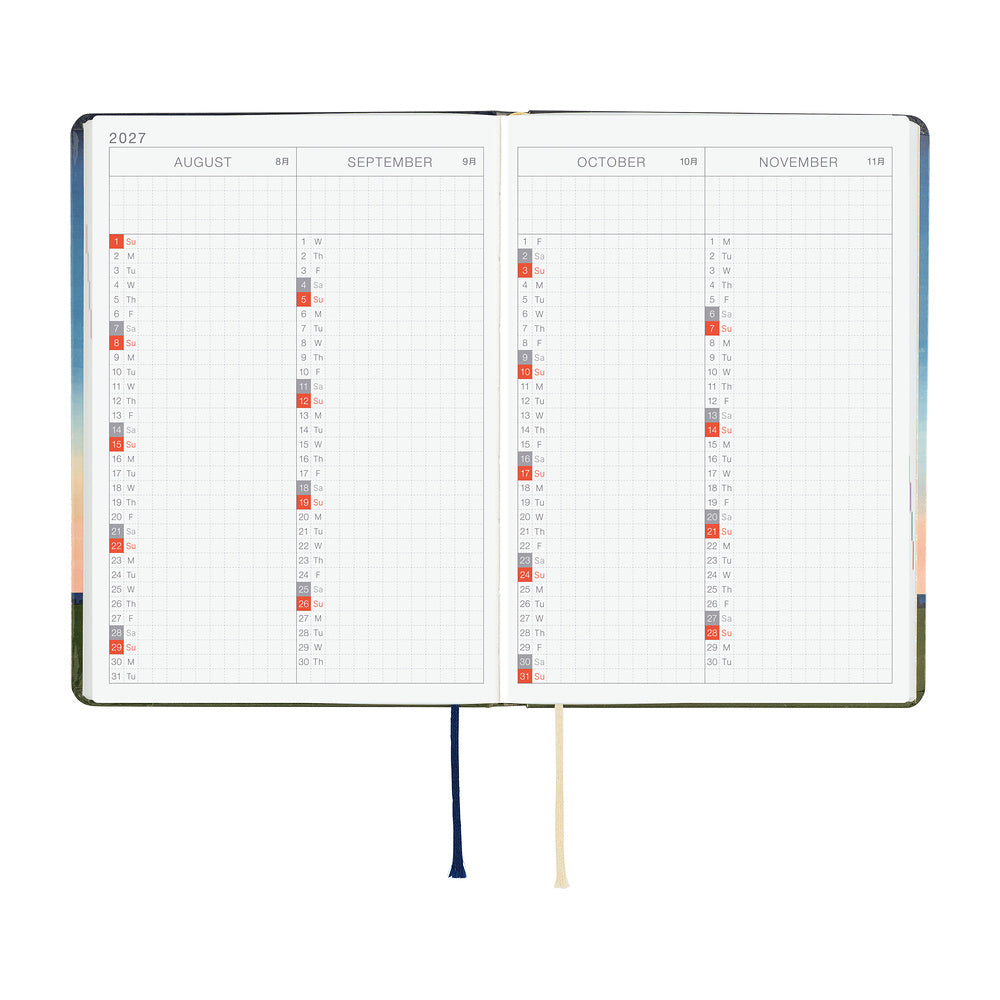 2027 Hobonichi A6 Hon - Hiroko Kubota: String Telephone Until the Moon is Full
