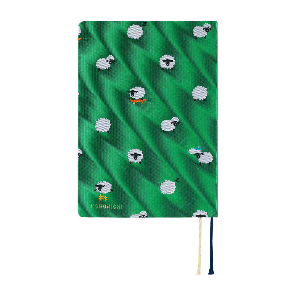 2027 Hobonichi A5 Hon - Bow & Tie: Sheep Sheep Sheep
