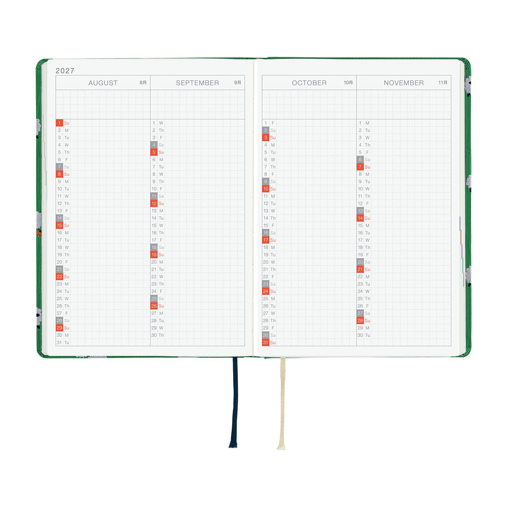 2027 Hobonichi A5 Hon - Bow & Tie: Sheep Sheep Sheep