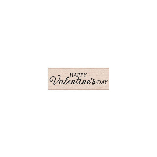 Happy Vanlentine's Day Script Handmade Rubber Stamp