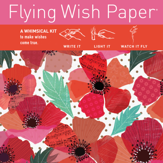 Flying Wish Paper Mini Kit - Poppies