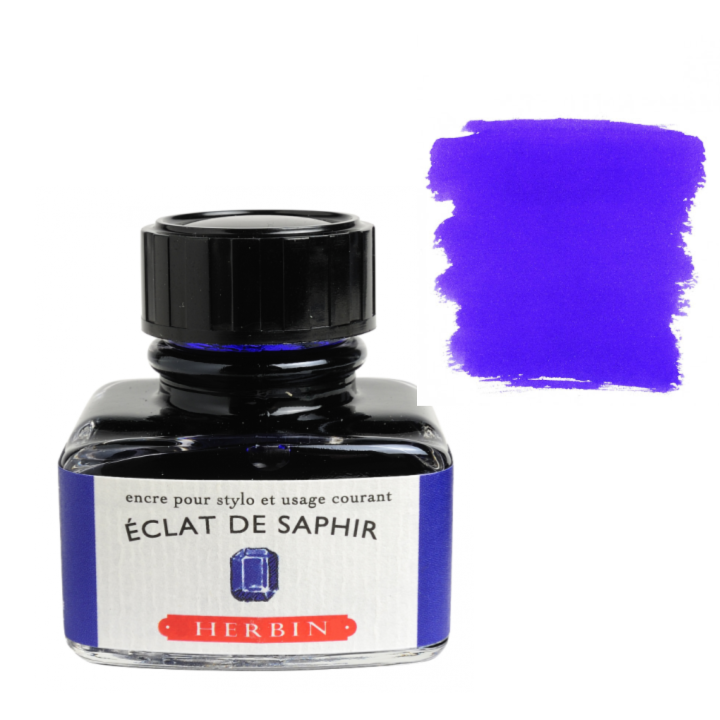 Herbin Fountain Pen Ink 30ml Bottle Eclat de Saphir