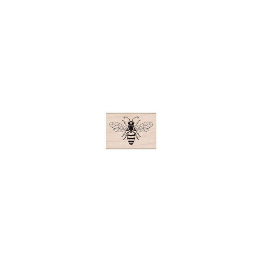 Friendly Bee Handmade Rubber Stamp
