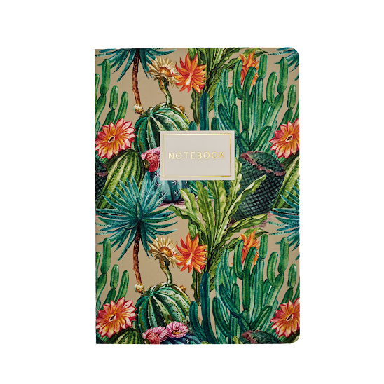 Small Notebook Green Cactus