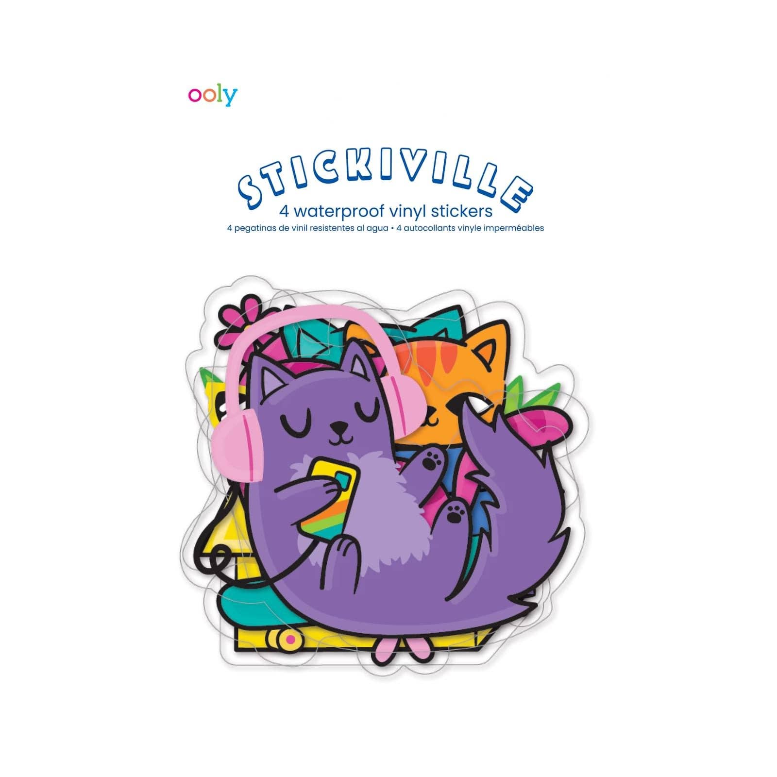 Stickiville Stickers: Silly Kitties - Vinyl (4 Die-Cut) – The Paper Canopy